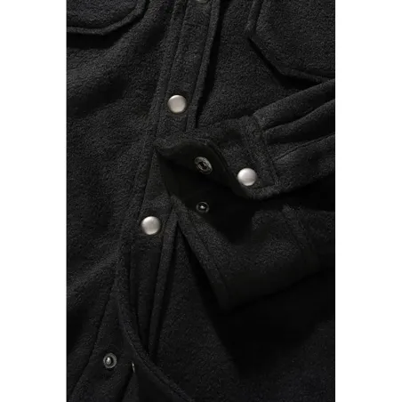 Chemise polaire homme Jeff Brandit® noire - Confort hiver