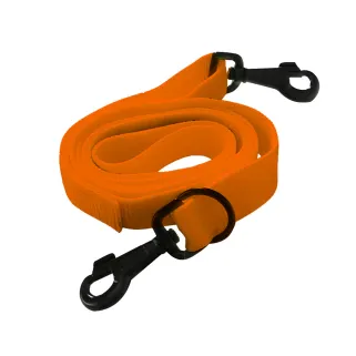 Laisse chien extensible 1,85m - Orange 30mm