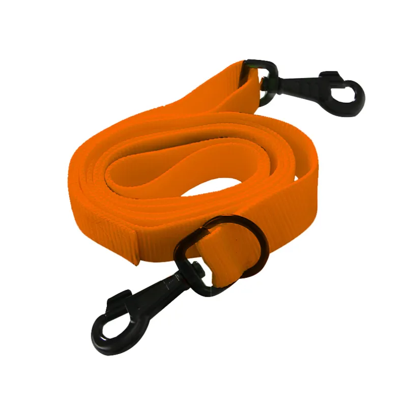 Laisse chien extensible 1,85m - Orange 30mm