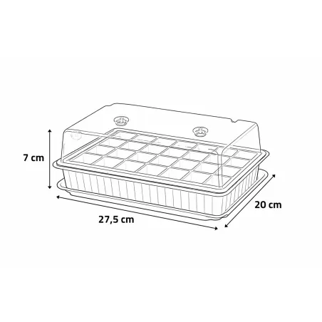 Kit germination Progarden 27,5x20x7 cm - Semis faciles