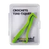 Crochets tire-tiques verts - Lot de 2 tailles