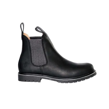 Bottines Chelsea Brighton cuir noir - 40 à 47