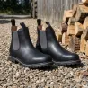 Bottines Chelsea Brighton cuir noir - 40 à 47