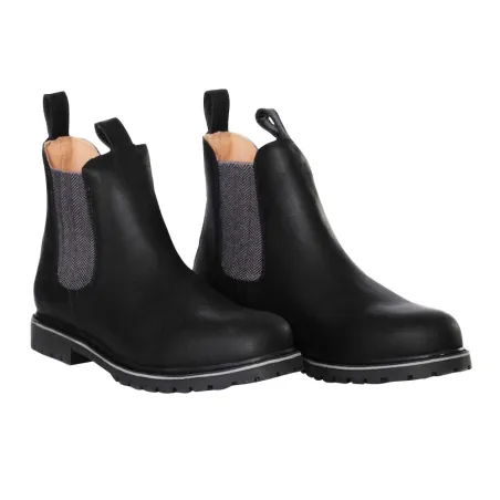 Bottines Chelsea Brighton cuir noir - 40 à 47
