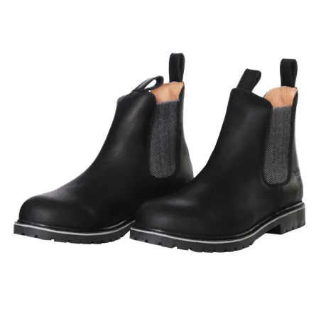 Bottines Chelsea Brighton cuir noir - 40 à 47