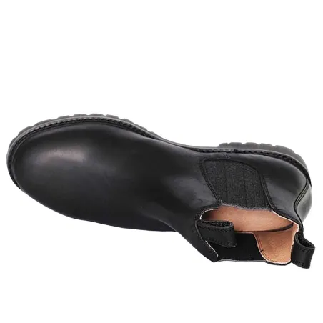 Bottines Chelsea Brighton cuir noir - 40 à 47