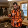 Veste Grand Nord Percussion imperméable orange | Ducatillon