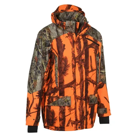 Veste Grand Nord Percussion imperméable orange | Ducatillon