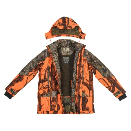 Veste Grand Nord Percussion imperméable orange | Ducatillon