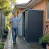 Abri jardin Durance acier - 1 porte - 1,28 m² gris/crème