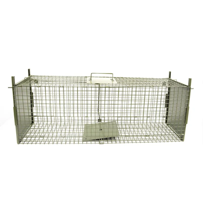 Piège pliable 2 entrées pour fauves 160x60x50 cm
