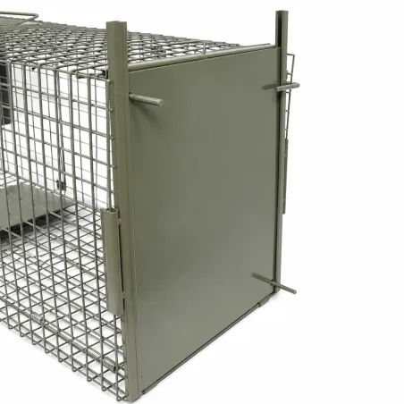 Piège pliable 2 entrées pour fauves 160x60x50 cm