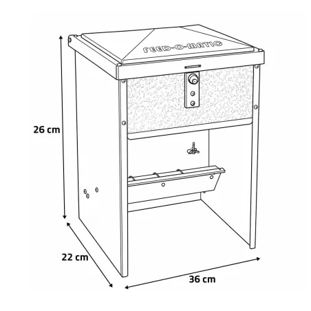 Mangeoire galvanisée 5 kg pour volailles et canards