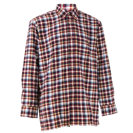 Chemise Dolty bordeaux - Carreaux élégants en flanelle