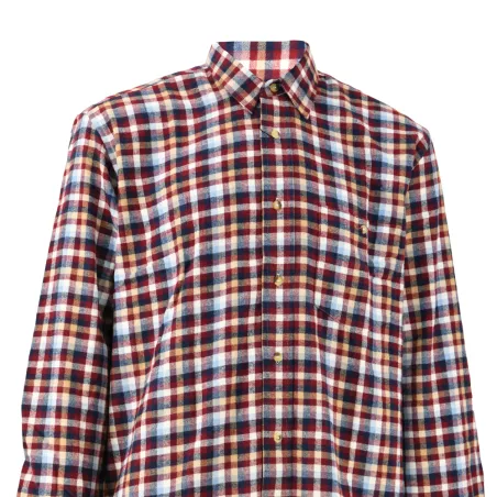 Chemise Dolty bordeaux - Carreaux élégants en flanelle