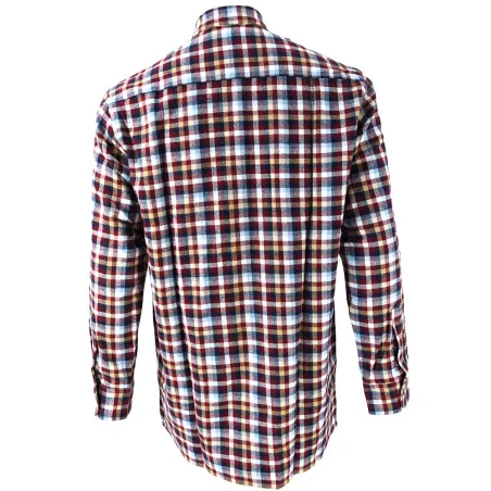 Chemise Dolty bordeaux - Carreaux élégants en flanelle
