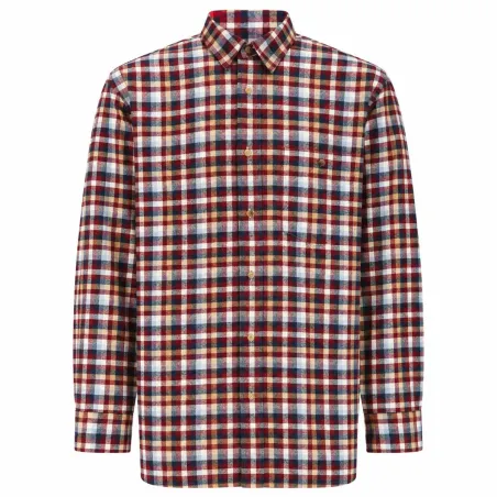 Chemise Dolty bordeaux - Carreaux élégants en flanelle