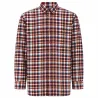 Chemise Dolty bordeaux - Carreaux élégants en flanelle