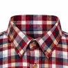 Chemise Dolty bordeaux - Carreaux élégants en flanelle