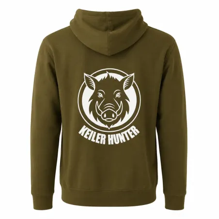 Sweat Keiler Hunter kaki - Confort et résistance 280g/m²