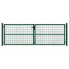 Portail grillagé 2 vantaux 3x1m - Maille 50mm vert