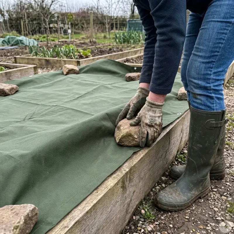 Couverture non tissée 30 gsm pour protection des plantes