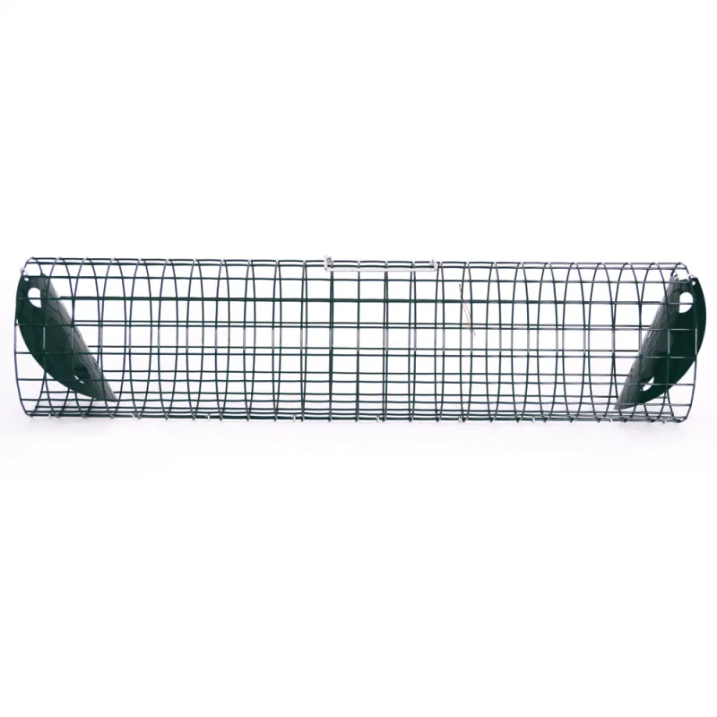 Piège tube métal pour lapins et furets - 15x60 cm