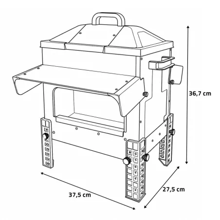 Mangeoire Robust® 16kg - Acier galvanisé pour volailles