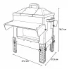 Mangeoire Robust® 16kg - Acier galvanisé pour volailles