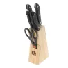 Bloc 5 couteaux inox + ciseaux - Cuisine pro et maison