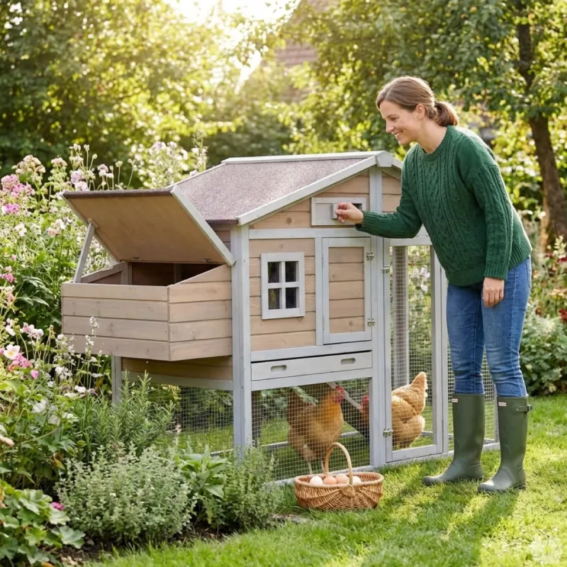 Poulailler premium renforcé métal - Grand luxe
