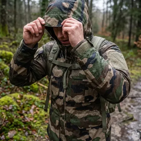 Veste Fighter camo longue - M à 3XL - Résistante outdoor