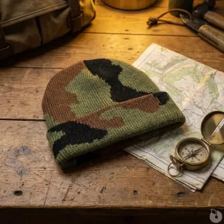 Bonnet chaud camo CE 100% acrylique - Taille unique