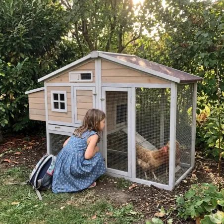 Poulailler premium renforcé métal - Grand luxe