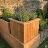 Jardinière carrée bois autoclave 40x40 cm - Extérieur