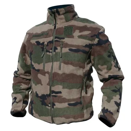 Blouson polaire homme Camo - 390g/m² - Col montant DCA