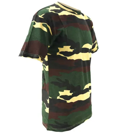 T-shirt camo respirant 100% coton M à 3XL - Léger