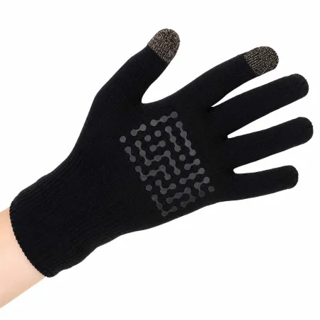 Gants étanches anti-transpi noir nylon/bambou taille 7-9