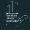 Gants étanches anti-transpi noir nylon/bambou taille 7-9