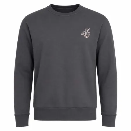 Sweat polaire brodé sanglier - Vert éleveur