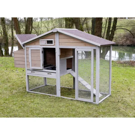 Poulailler premium renforcé métal - Grand luxe