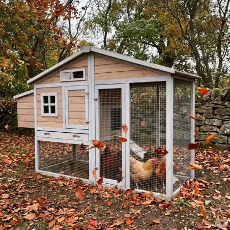Poulailler premium renforcé métal - Grand luxe