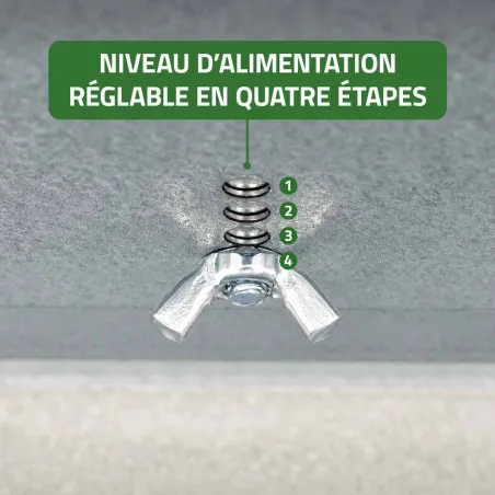 Mangeoire Robust® 12kg - Acier galvanisé pour volailles