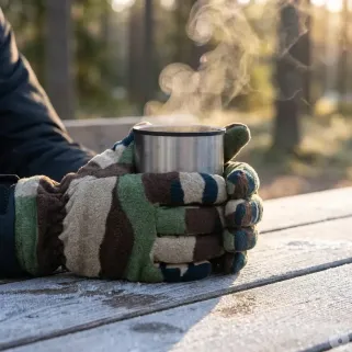 Gants polaires légers camo - Confort et chaleur optimale