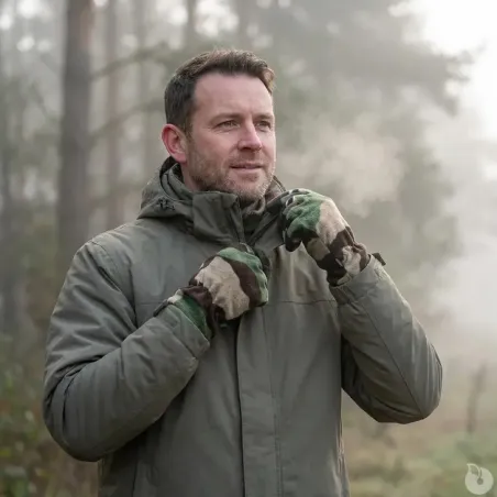 Gants polaires légers camo - Confort et chaleur optimale