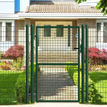 Portillon grillagé vert 1x1,5m maille 50mm sécurisé