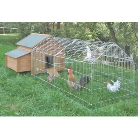 Enclos zingué avec bâche pour petits animaux 220x103cm