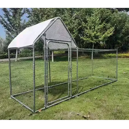Enclos volailles 3x1x1,5m - Robuste avec toit bâché