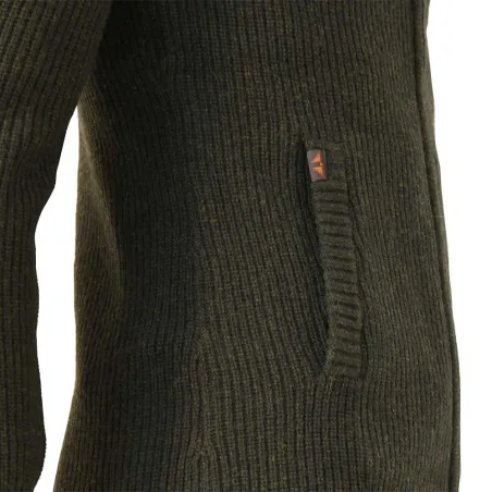 Gilet femme Shirley en laine vert loden - XS à 3XL