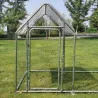 Enclos volailles 3x1x1,5m - Robuste avec toit bâché